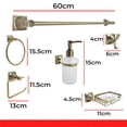 thumbnail image 2 of Set Completo De Accesorios Para Baño En Laton 6Pz MEER ACC-009, 2 of 10
