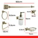 thumbnail image 2 of Set Completo De Accesorios Para Baño En Laton 6Pz MEER ACC-009, 2 of 10