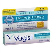 Vagisil Sensitive Skin 1 % Hydrocortisone Anti-Itch Creme, 1 oz (2 pack) (Bundle)