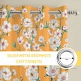 thumbnail image 6 of Spring Botanical Kitchen Curtains Window Panels, Watercolor Floral Flowers Botanical Yellow Insulated Window Treatment Curtain, Grommet Curtains for Bedroom/Living Room/Bathroom, 2 Piece 42"Wx84"L, 6 of 8