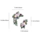 thumbnail image 3 of Paquete de 2 - Letrero de Bienvenida con Flores Artificiales de Simulación - Decoración, Morado MNFD, 3 of 6