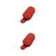 thumbnail image 1 of Speravity cuero coche gafas clip auto gafas de sol anteojos caso automotriz interior tarjeta billete clave titular suministros rojo Rojo 2piezas Speravity CBP294978, 1 of 5