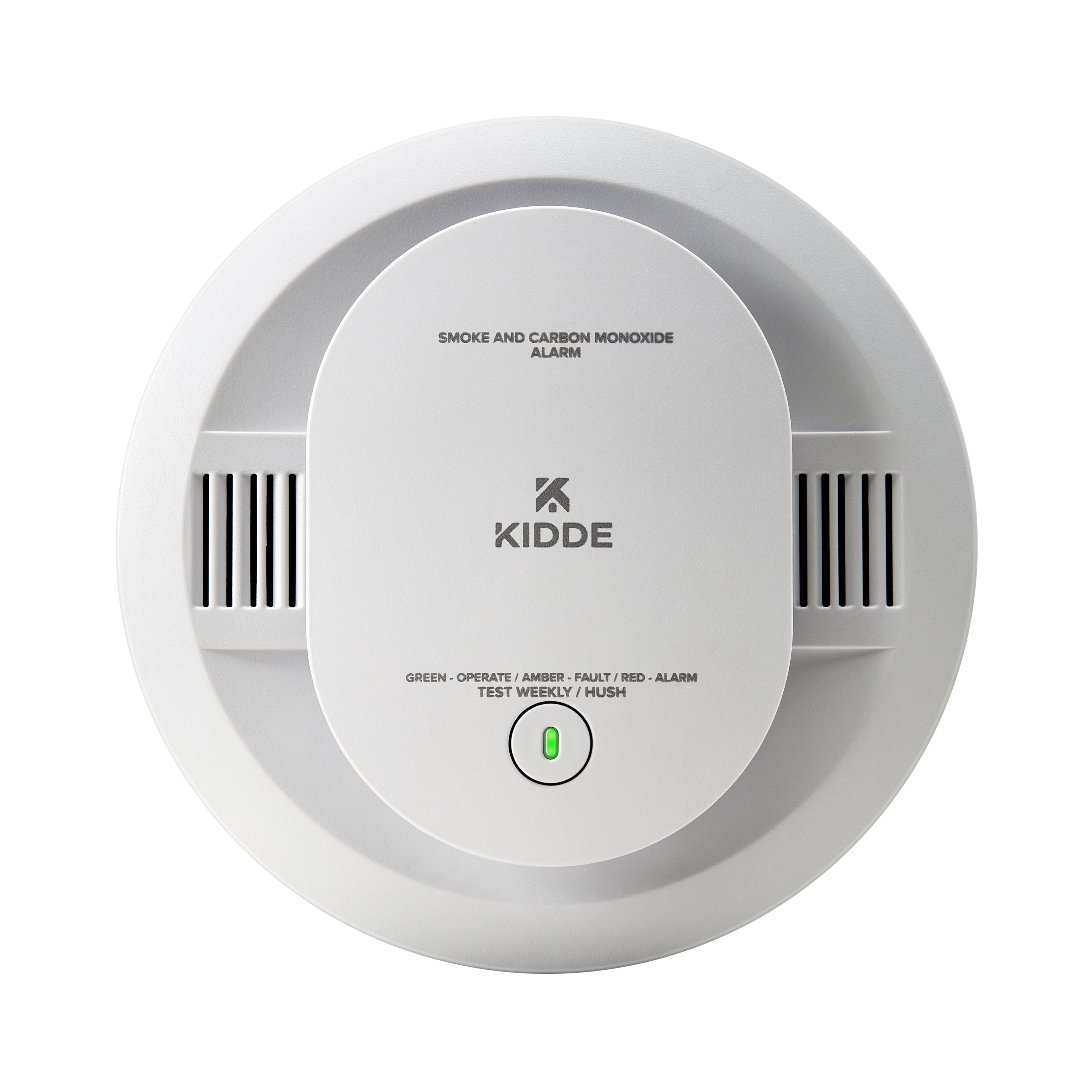 (2 pack) Kidde Battery Operated Smoke & Carbon Monoxide Detector with LED Lights & Voice Alerts