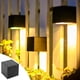 thumbnail image 1 of Lámpara solar de pared para exteriores, iluminación descendente, IP65, moderna, para decoración del hogar, jardín, porche, luz cálida y blanca., 1 of 9