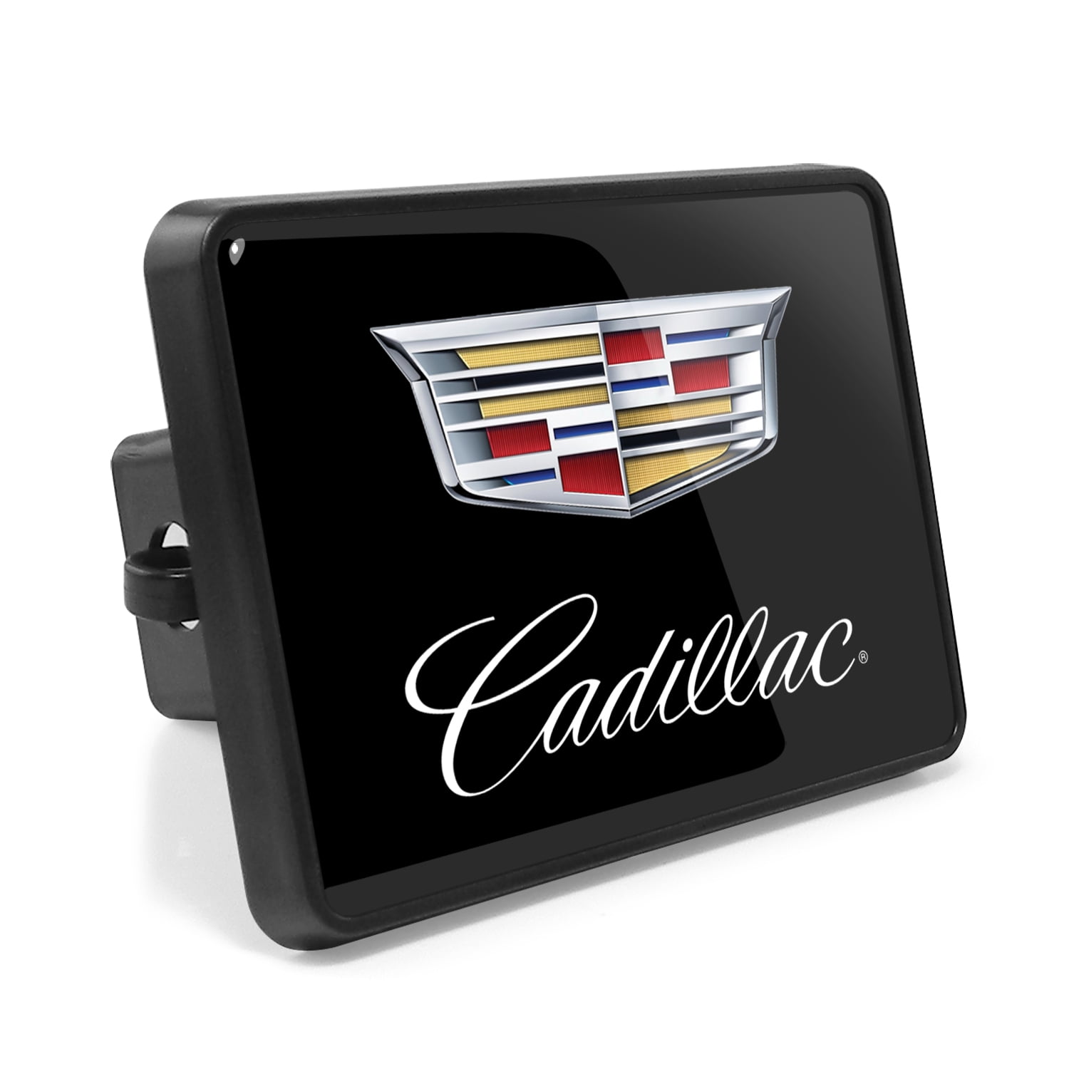 IPick Cadillac Crest Logo Hitch Cover - 2" Billet Aluminum Tow Hitch Plug For SUV/Truck, Made In USA