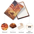 thumbnail image 4 of American Flag Canvas Wall Art, 4th of July Patriotic Canvas Print, Vintage Landscape Paintings for Modern Home Living Room Bedroom Office Decor, 4 of 7