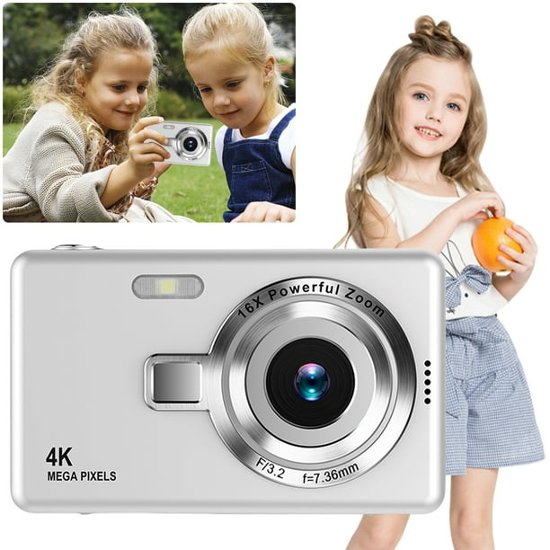 Cámara Fotográfica Digital 4K HD 1080P Zoom 16X para Adultos Principiantes