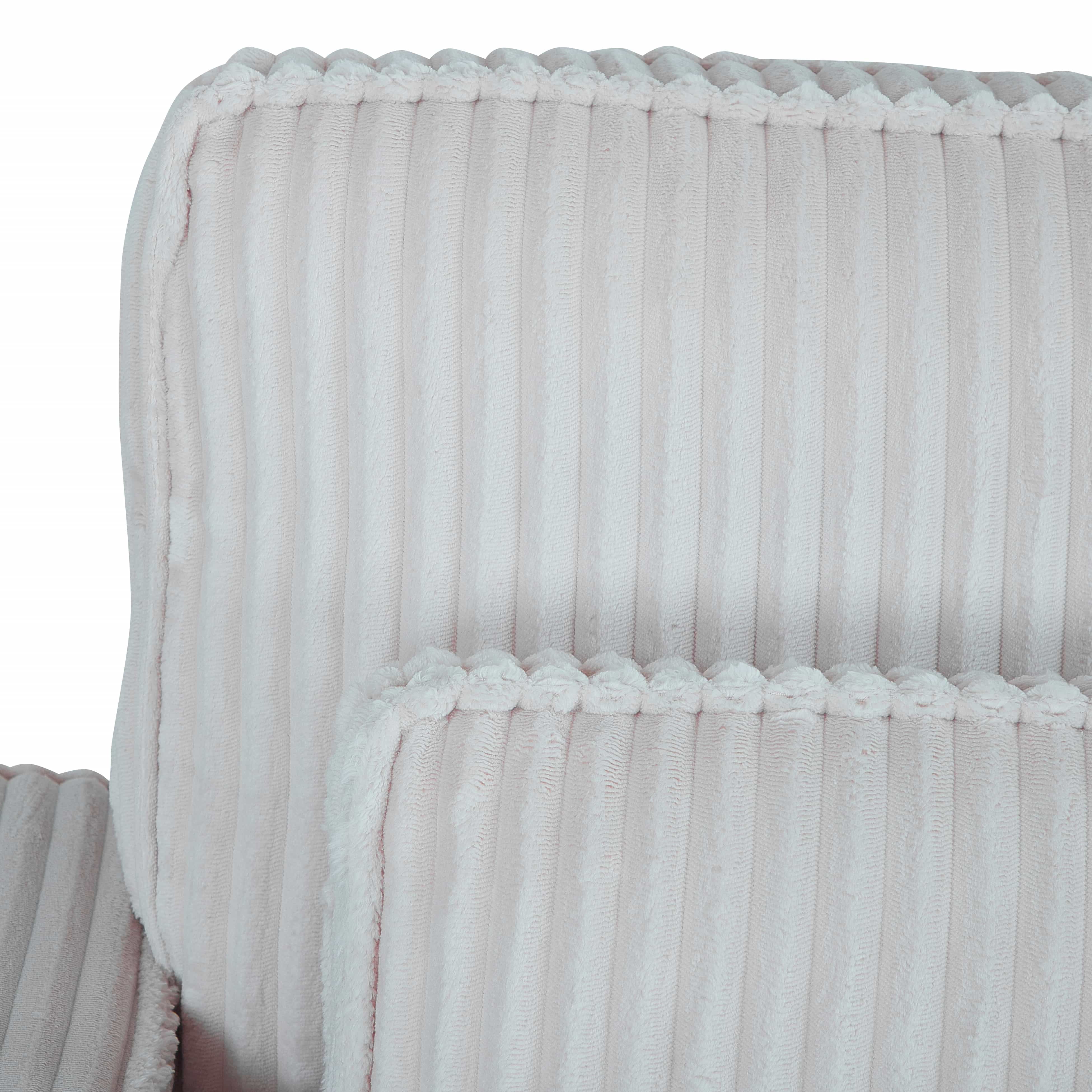 BSHTI Classic Corded Comfort Sofa with Pillows, Double-seater sofa, Corduroy Upholstery, removable back cushions, Easy to assemble, Beige