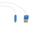 thumbnail image 3 of Nuevo Tipo C a 3 . Adaptador y tipo de audio para auriculares auxiliares de 5 mm Azul Sunnimix Adaptador de cable de audio, 3 of 8