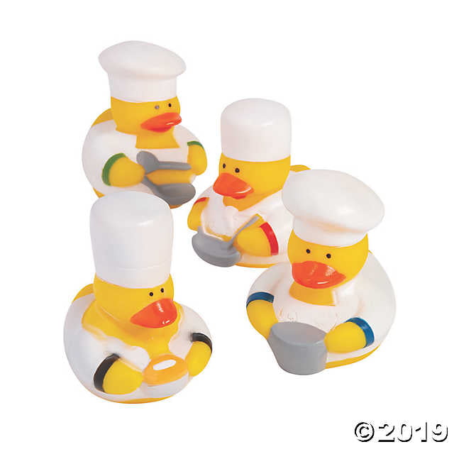 Chef Rubber Duckies Set of 3    *Free S/H Buy More Save More* 