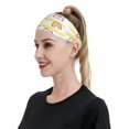 thumbnail image 6 of Yiaed Rabbit And Milk Tea Print Sports Headbands,Moisture Wicking Workout Headband, Sweatband Headbands for Running,Cycling for Women and Men, 6 of 8