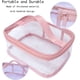 thumbnail image 3 of Neceser de maquillaje transparente, portátil, impermeable, transparente, para viaje, gran almacenamiento, 3 of 5