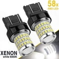 thumbnail image 1 of White LED T20 Sidelight Bulbs for Cars W21/5W 7443 12V DRL Replacement, 1 of 1