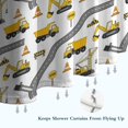 thumbnail image 6 of Cartoon Construction Vehicles Roads White Pattern Shower Curtain 72"x72" ,Bathroom Decorative Shower Curtains Set with 12 Hooks,Modern Waterproof Washable Shower Curtain, 6 of 6