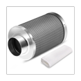 thumbnail image 1 of 4 Inch Air Carbon Filter Odor Control, Reversible Flange, Pre-Filter Included, Smelliness Scrubber for Grow Tent Rooms, 1 of 6