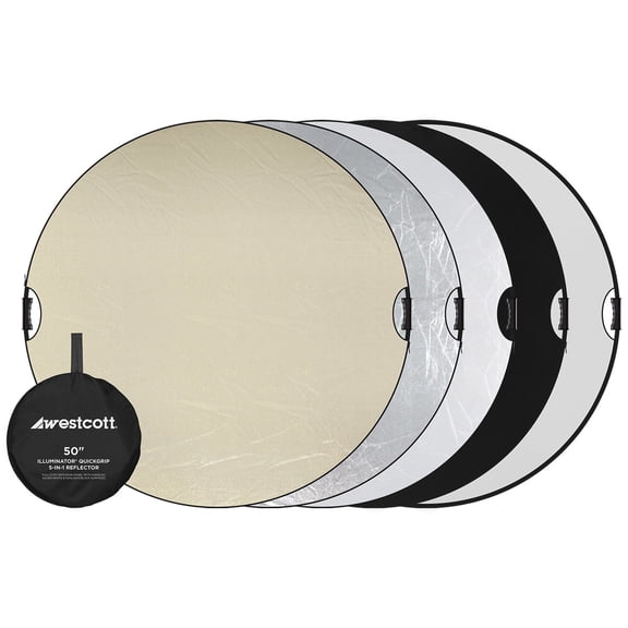Westcott Illuminator 50" QuickGrip 5-In-1 Reflector