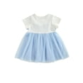 thumbnail image 3 of Faithtur Little Girls Dress, Lace Decoration Mesh Splicing Princess Skirt, 3 of 9