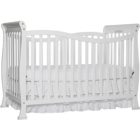 Dream On Me Violet 7-in-1 Convertible Crib White (Best Cribs For Triplets)