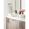 thumbnail image 2 of Amerock Esquire Brushed Nickel/Oil-Rubbed Bronze Closed Towel Ring, 2 of 8