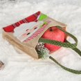 thumbnail image 4 of Choosebetter Christmas Gift Bag Linen Patch Embroidered Tote Bag, 4 of 5