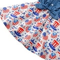 thumbnail image 6 of URMAGIC 3-7T Child Girls Vest Denim Dress American Flag Printed Sundress, 6 of 7