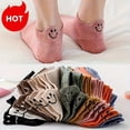 thumbnail image 6 of Cute Socks, 10 Pairs Ankle Socks, Cotton kawaii Funny Embroidered Low Cut Designs for Women Girl- One Size Fits All-USA, 6 of 9