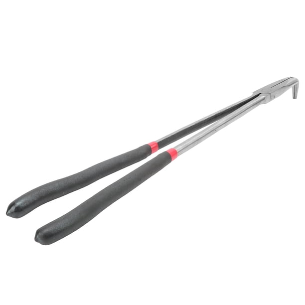 Alicates De Punta De Extra Largo De 400mm/16 Pulgadas, Herramientas De Reparación De Punta Curvada Con Mandíbulas En ángulo De 90 Grados