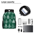 thumbnail image 5 of Rocae Christmas Trees print Computer bag with separate compartment, suitable for 15 inch laptop backpack, gift for men and women, 5 of 8