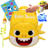 Baby Shark Backpack 5 Gift Set, Kids Shark Plush Toddler Backpack Play Set (Yellow - Baby Shark)