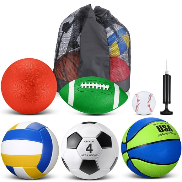 Set de pelota deportiva Realspring para niños y adolescentes con bolsa deportiva y bomba