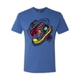thumbnail image 2 of Wild Bobby, Colorful Sneakers Chucks Streetwear Mens Premium Tri Blend T-Shirt, Vintage Royal, Large, 2 of 3