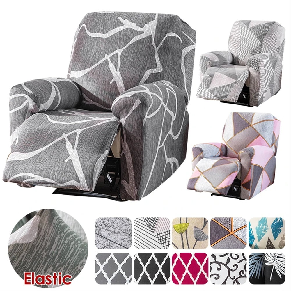 4 Pieces/set Recliner Sofa Cover For Living Room Elastic Reclining Chair Cover Furniture Protector