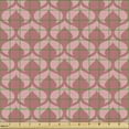 thumbnail image 2 of Abstract Upholstery Fabric by the Yard, Simplistic and Ornamental Illustration of Round Symmetric Motifs, Decorative Fabric for DIY and Home Accents, Dried Rose and Pale Pink by Ambesonne, 2 of 5