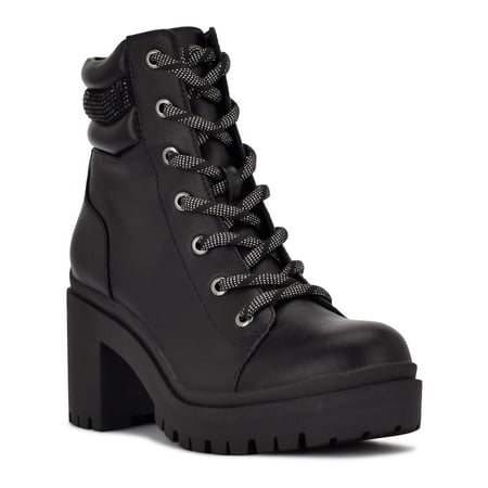 Nine West Quona Women's Combat Boots Color: Black Size: 7.5