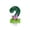 A002- B, variant on Number 2 Birthday Candle with Green Glitter and Pink Butterfly Design, Single Piece, Green and Pink, for 2Nd Birthday Party Cake Decoration