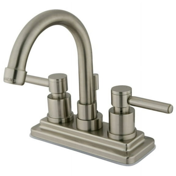 Elements Of Design Es8661dl Twin Lever Handles 4" Centerset Bathroom Faucet - Nickel