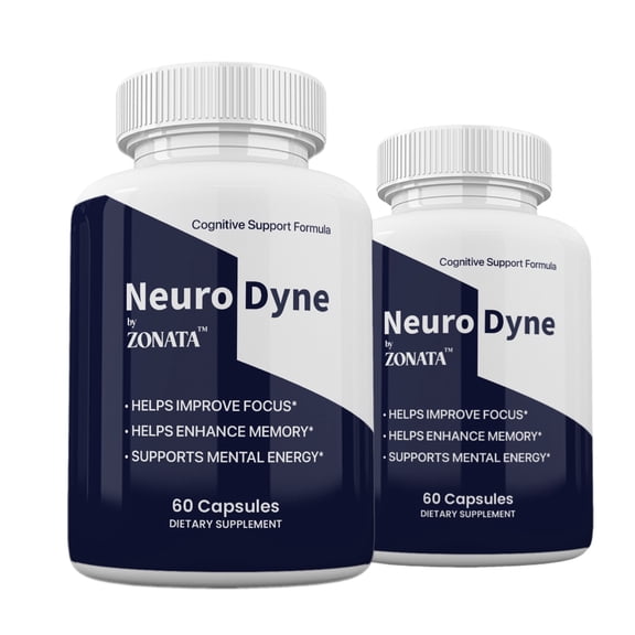 (2 Pack) Zonata Neuro Dyne Memory Support Supplement*, NeuroDyne Pills Advanced Formula - 120 Count