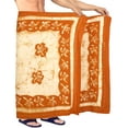 thumbnail image 2 of HAPPY BAY Men's Pareo Regular Surfing Dashiki Sarong Long Beach Wrap One Size Orange-Y572 Summer Vacation Party, 2 of 4