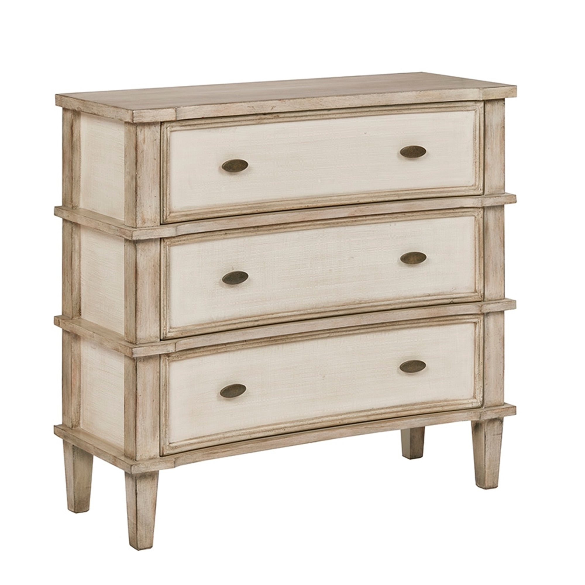 Resenkos 3 Drawer Nursery Dresser for Bedroom, Modern Chest Organizer with Antique Cream Drawer Finish Resenkos 3 Drawer Nursery Dresser for Bedroom, Modern Chest Organizer with Antique Cream Drawer Finish