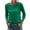 Green, variant on 3/4 Sleeve Women Round NeckSolid Casual Basic Tops  T Shirt