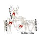 thumbnail image 3 of Juego de 3 Luces Led Blancas Intermitentes de Reno para Navidad, Decoración Navideña para Exteriores | Adornos de Jardín Iluminados y Resistentes a La Intemperie | Decoración Festiva para Patio, Jard, 3 of 6