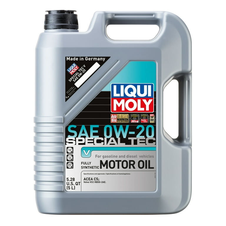 LIQUI MOLY 0W-20 エンジンオイル 5リットル　リキモリ LIQUI MOLY 5L Special Tec V Motor Oil 0W-20 - Walmart.com
