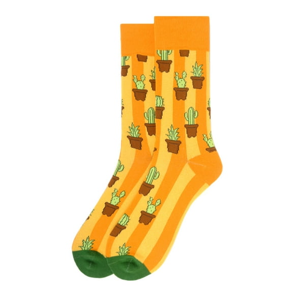 Men's Fun Novelty Socks Cactus Western Playful Wear