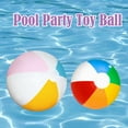 thumbnail image 3 of SSKFHGI Glossy Panel Inflatable Beach Ball Large Summer Holiday Party Swimming, 3 of 7