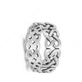 thumbnail image 4 of Oxidized Eternity Celtic Knot Infinity Ring .925 Sterling Silver Band Jewelry Female Male Size 13, 4 of 4