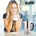thumbnail image 2 of Kaffe KF1020 French Press Coffee Maker, Stainless Steel, 6 cups / 0.8L, 2 of 8