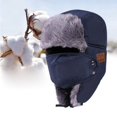 thumbnail image 3 of Soft Plush Thick Ushanka Hat  For Bluetooth Music Outdoor Winter Hats With Ear Flaps, 3 of 5