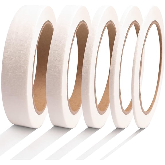 DOAY 3 Pack White Painters Tape - Masking Tape 1 Inch Wide - Multi-Surface, Smart Adhesion, Indoor & Outdoor - 270FT Total - Paint Tape for DIY, Labeling, Art, Car, General Purpose (#3910)