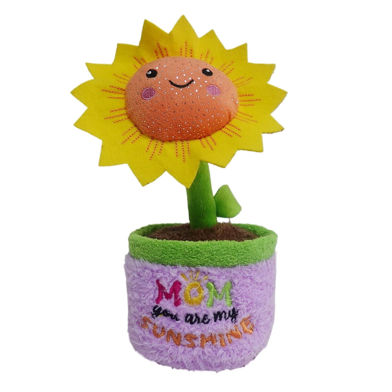 Way To Celebrate Mother's Day Plush Sunflower,9inch Height,for 3 years and up
