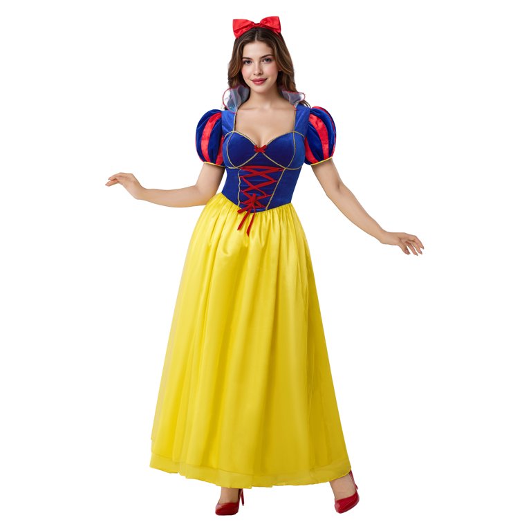 Joyfy Snow Princess Dress Costume for Women, Adult Halloween Costume with  Headwear for Halloween Party Fancy Dress up Cosplay - Walmart.com
